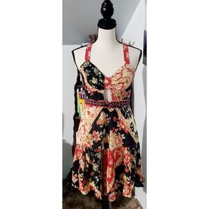 B.O.G Collective Patchwork Style Dress Size S
Cottagecore Whimsygoth Hippie